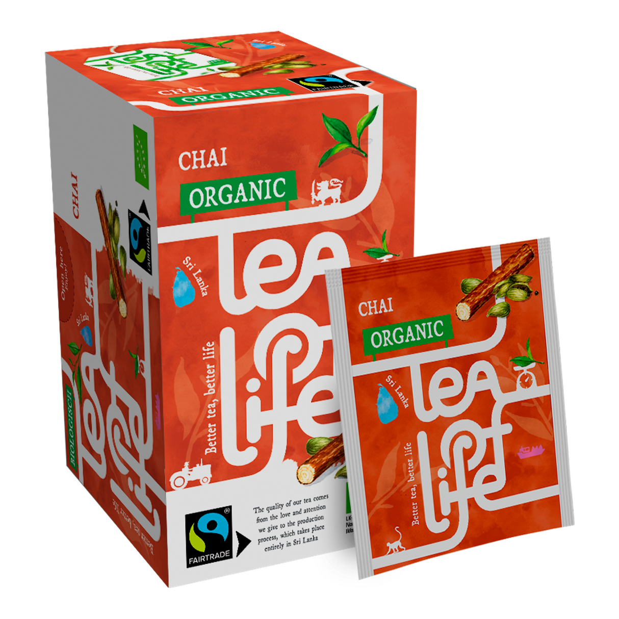 Tea of life fairtrade organic chai (25x 1.5 gram)