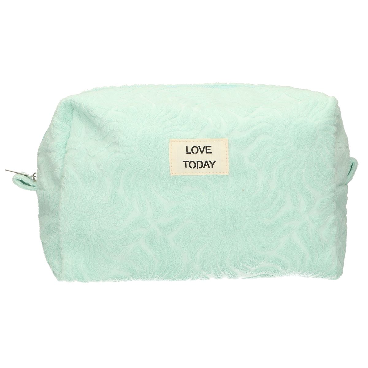 Traveller toilettas badstof sunny turquoise 21,5cm x 19cm