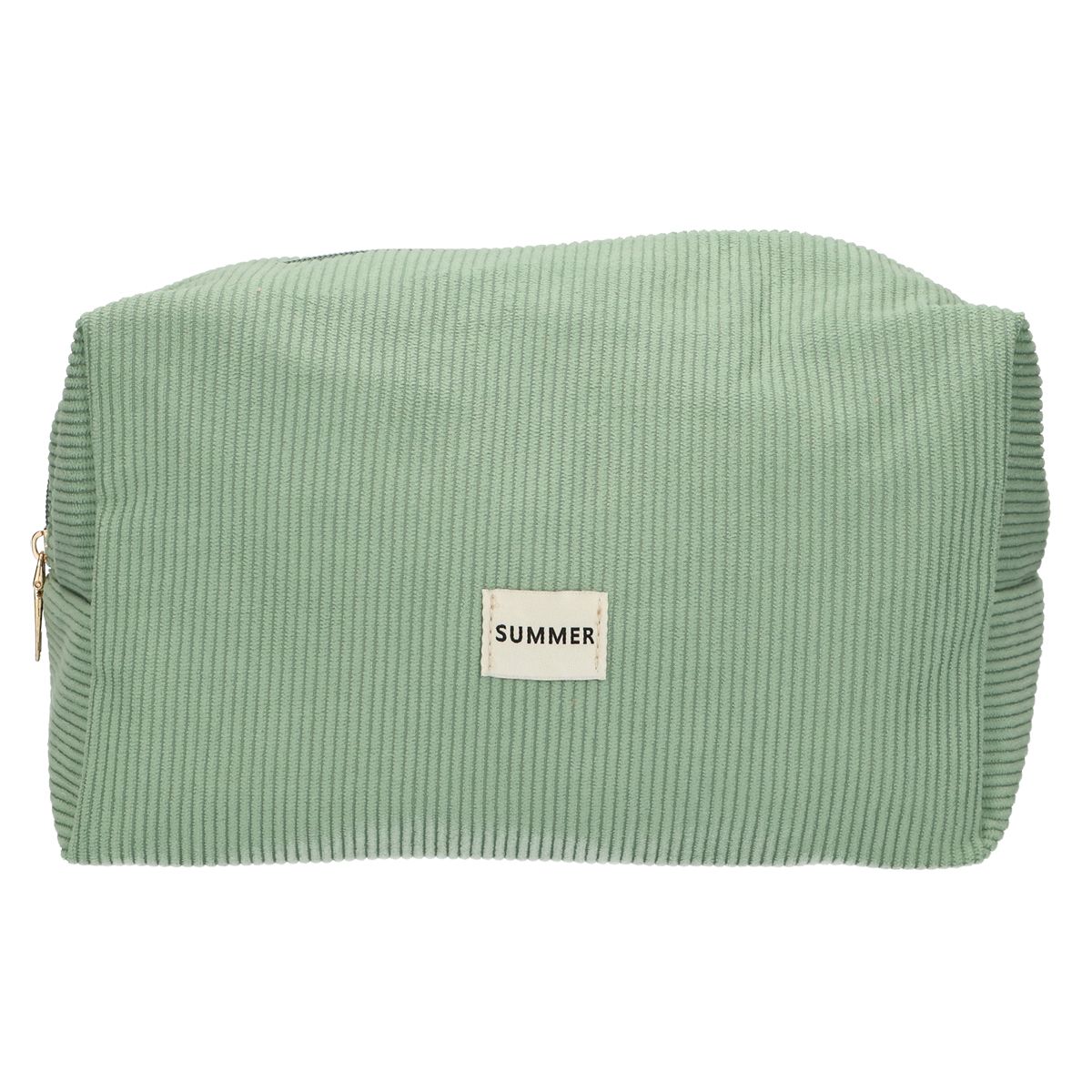 Traveller toilettas rib waterdicht mintgroen 24,5cm x 18,5cm