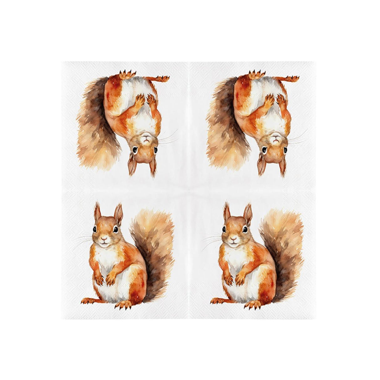 Esschert design papieren servetten eekhoorn 33x33cm fsc mix