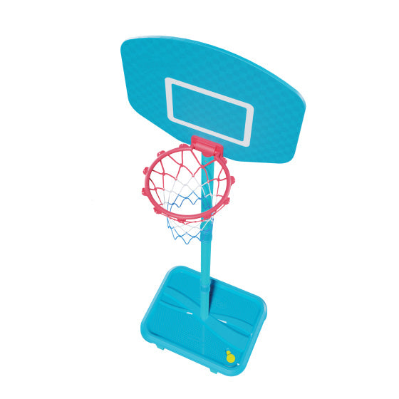 Swingball first basketbalpaal met all surface basis blauw rood