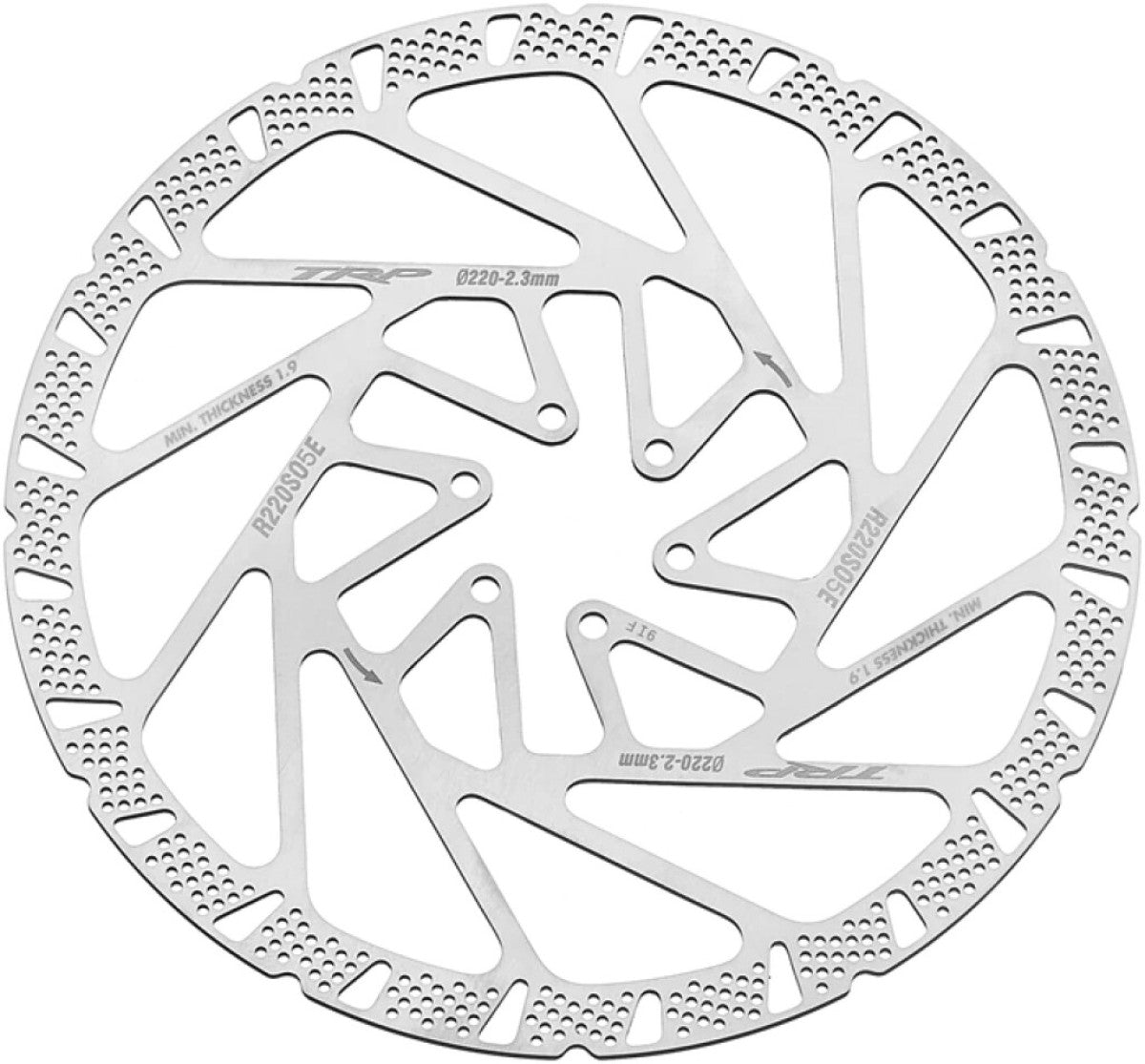 Trp schijfrem rotor e2.3 extra hittebestendig ø220mm, 2.3mm