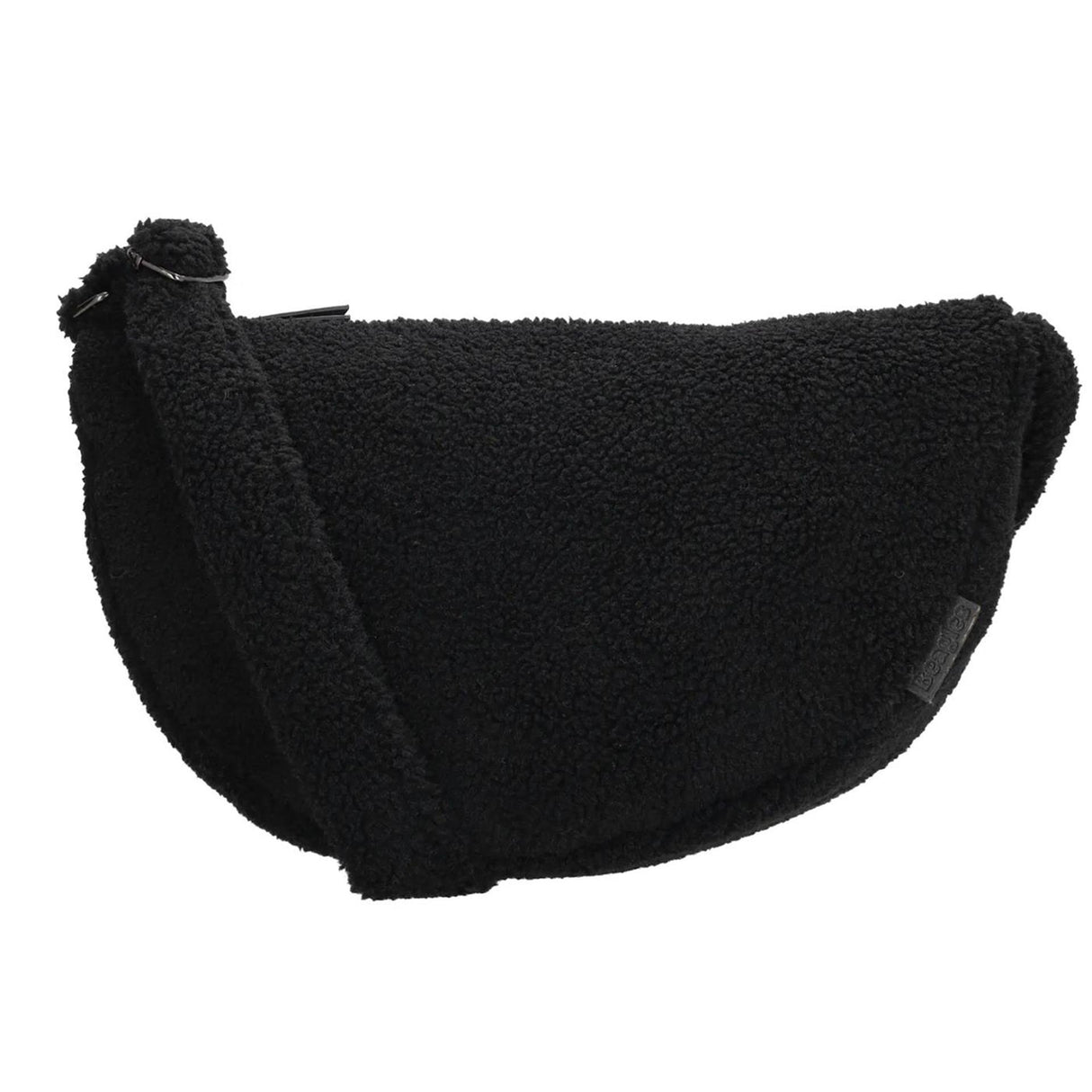 Beagles fluffy teddy moon bag schoudertas 34x21x8cm lugo zwart