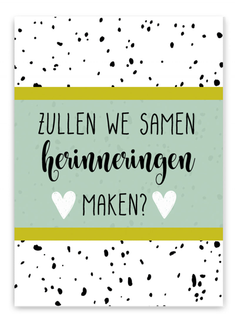 Pepermints wenskaart - herinneringen maken
