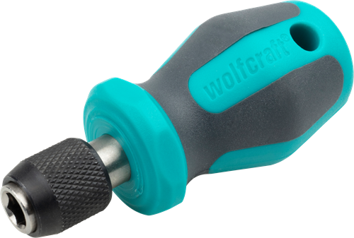 Wolfcraft - bit schroevendraaier met bithouder - multibit - kort - 1239000