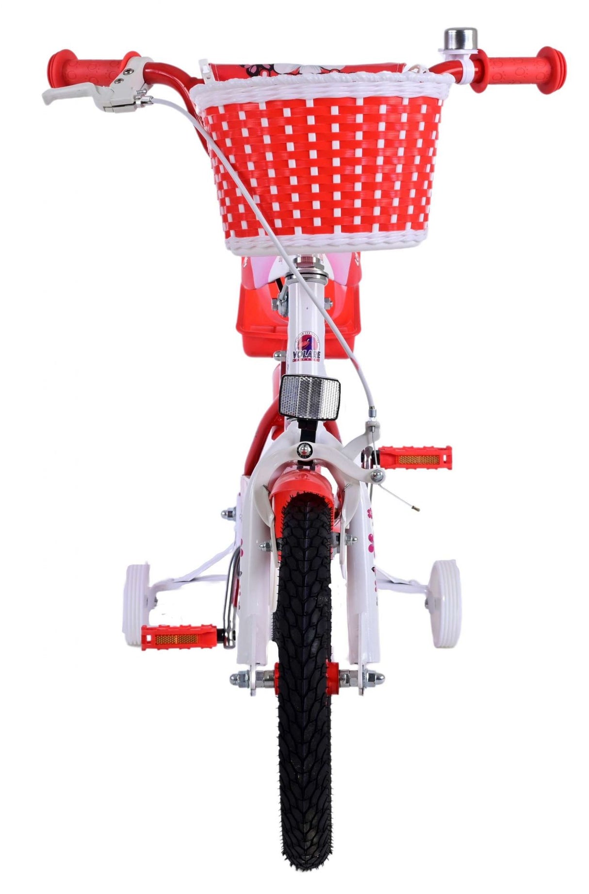 Volare Lovely Kinderfiets Meisjes 14 inch Rood Wit