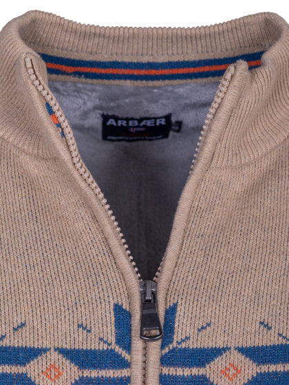 Arbaer Antonio Norwegian vest heren zandkleurig maat XL