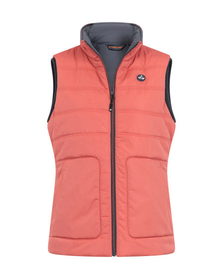 Life line Tully Fake Down bodywarmer dames rood maat L