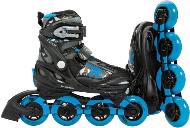 Roces Inline skates Moody Tif 82A zwart blauw maat 30-35