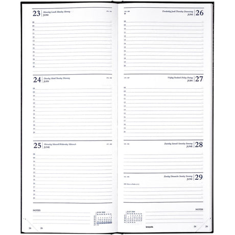 Brepols bureauagenda saturnus week 2027 lima zwart 13x21cm