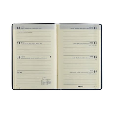 Brepols agenda delta seta 2027 8x12cm