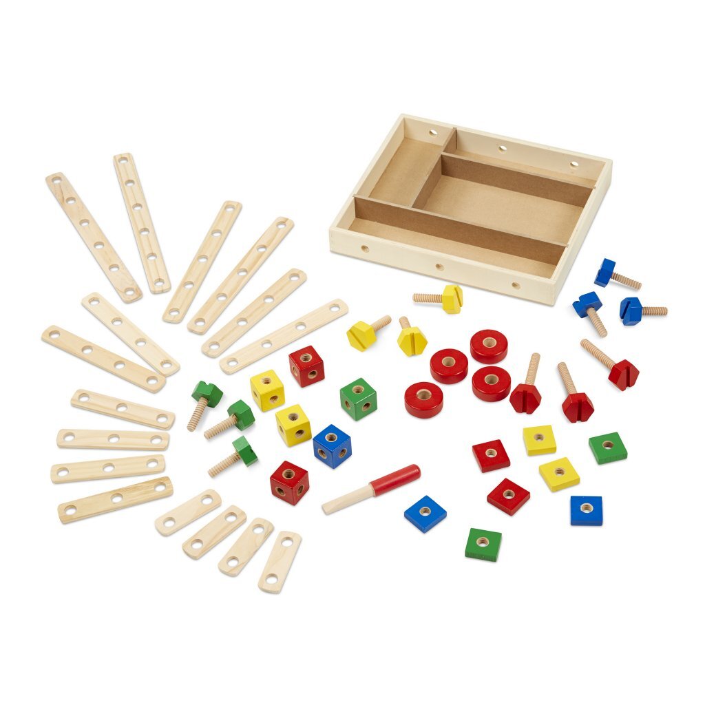 Melissa Doug Melissa Doug Wooden Construction Set 48-piece