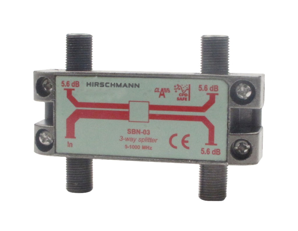 Hirschmann Hirschmann 695004596 CATV Splitter 5,6 dB 5-1000 MHz 3 výstupy