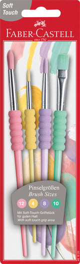 Faber Castell Faber Castell FC-481620 Brush Set Soft touch 4 stycken pastellfärger