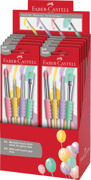 Faber Castell Faber Castell FC-481620 Brush Set Soft touch 4 stycken pastellfärger