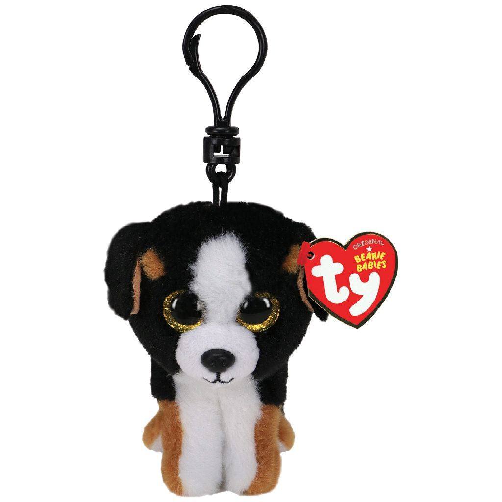 Ty ty Beanie Puppelcher Clip Hond kuscheleg hänken roscoe 7 cm