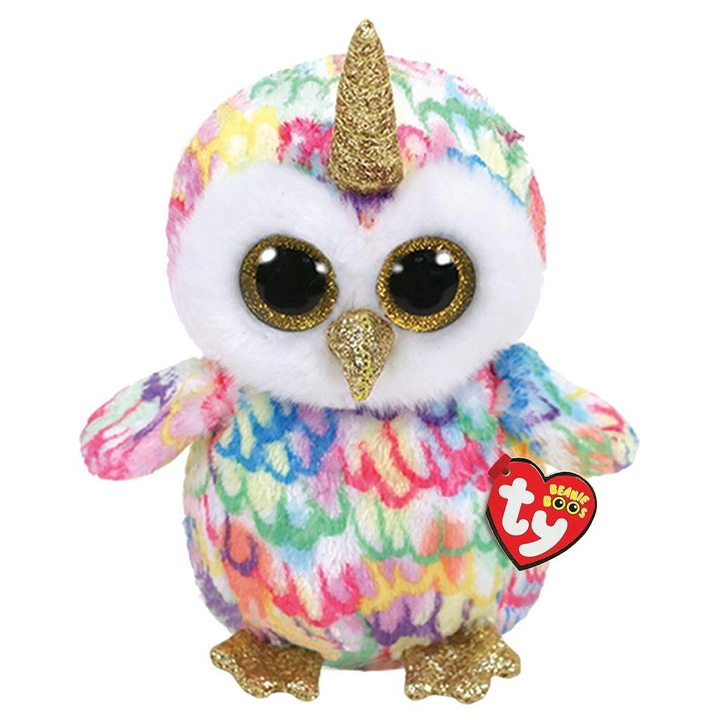 Ty Beanie Boo # 039; s hänken uil Iech 24 cm verzaubert