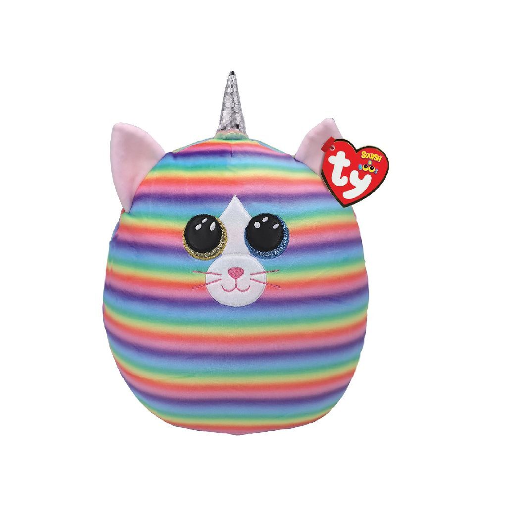 Ty Ty Squish A Boo Cuddly Pude Cat Heather 23 cm