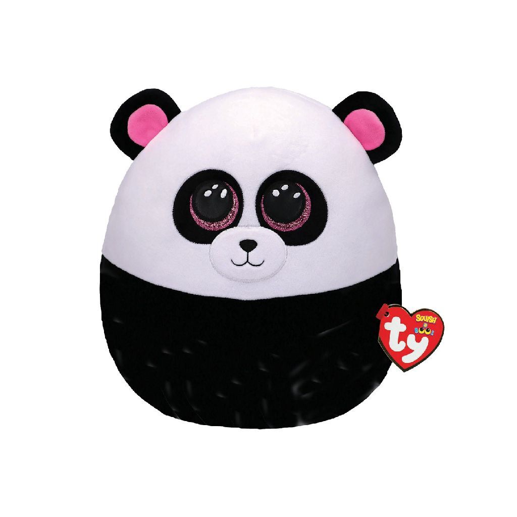 TY Squish A Boo Panda Cuddly Cushion Bamboo 23 cm