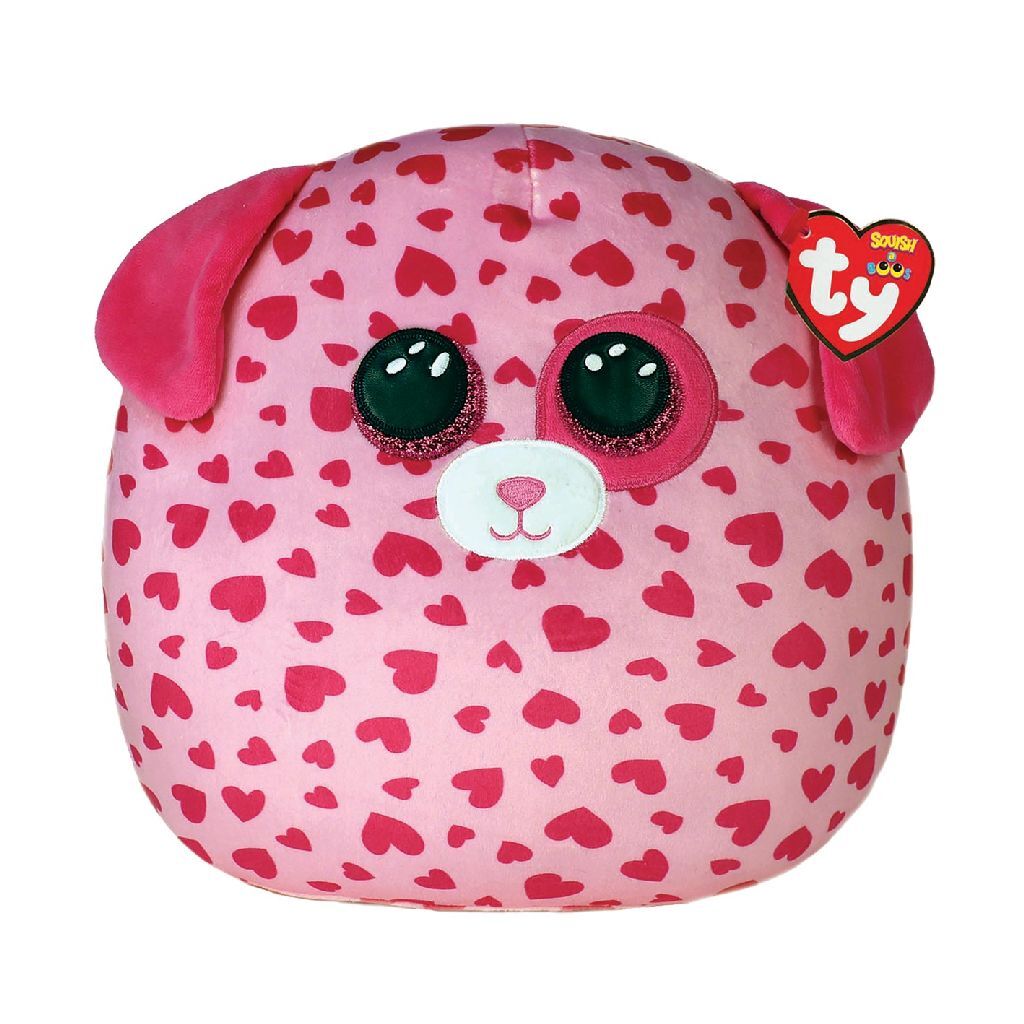 Ty Squish ein Boo -Kuschelkissen -Hund Tickle 19 cm