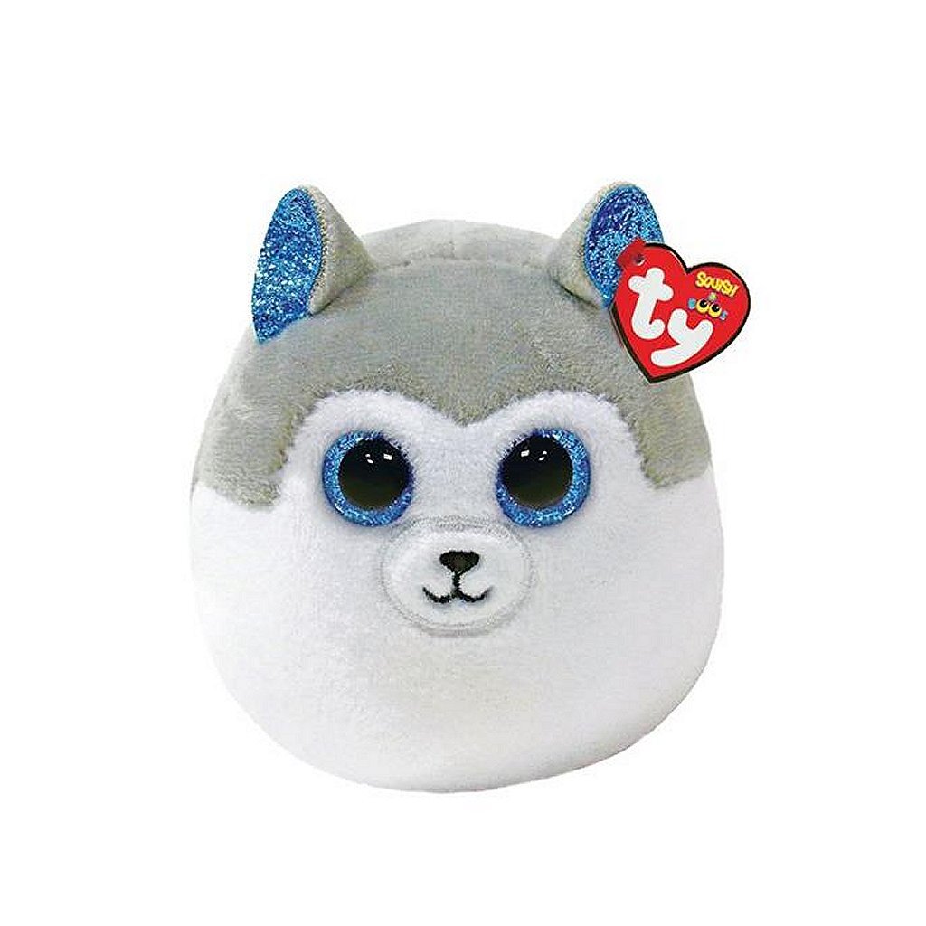 Ty Squish ein Boo -Kuschelkissen Husky Slush 8 cm