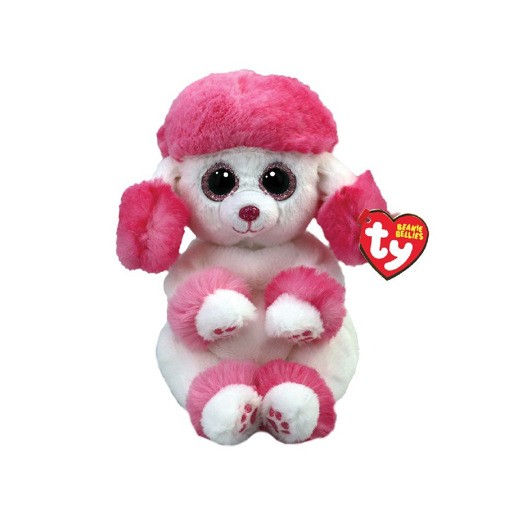 Ty Beanie Babies Bellies kuschelen poodle Häerzlech 15 cm