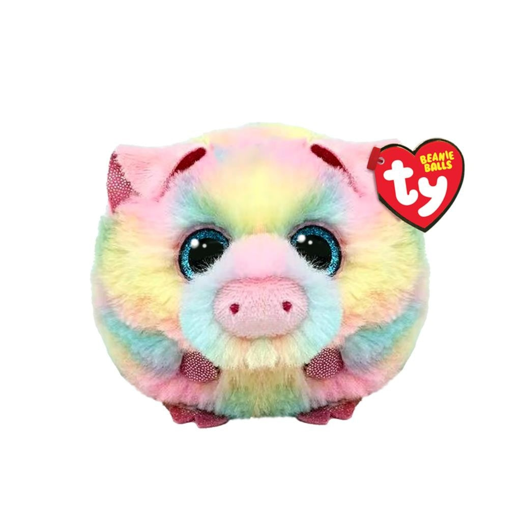 Ty ty bonnet boules peluche cochon pigasso 10 cm