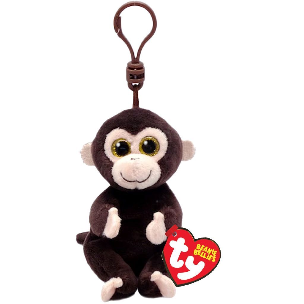 Ty beanie babies bellies clip matteo monkey, 10cm