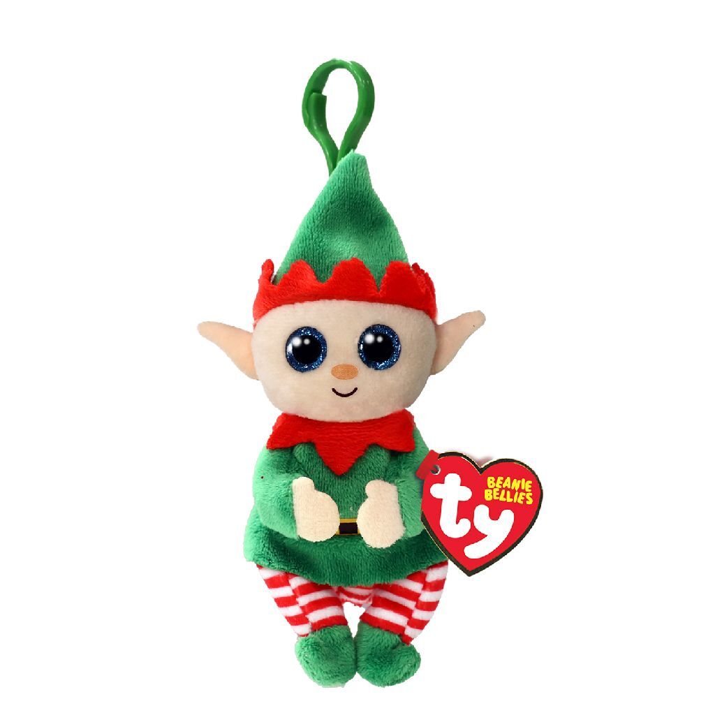 Ty Beanie Boo's Clip Christmas Elfonzo Bellie, 7 cm