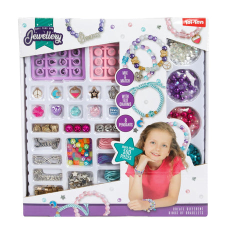 Toi-toys jewellery set sieraden maken 2 assorti armband ketting