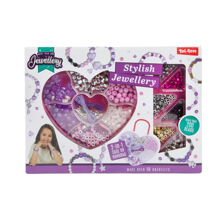 Toi-toys jewellery set armbanden maken in koffer 2 assorti