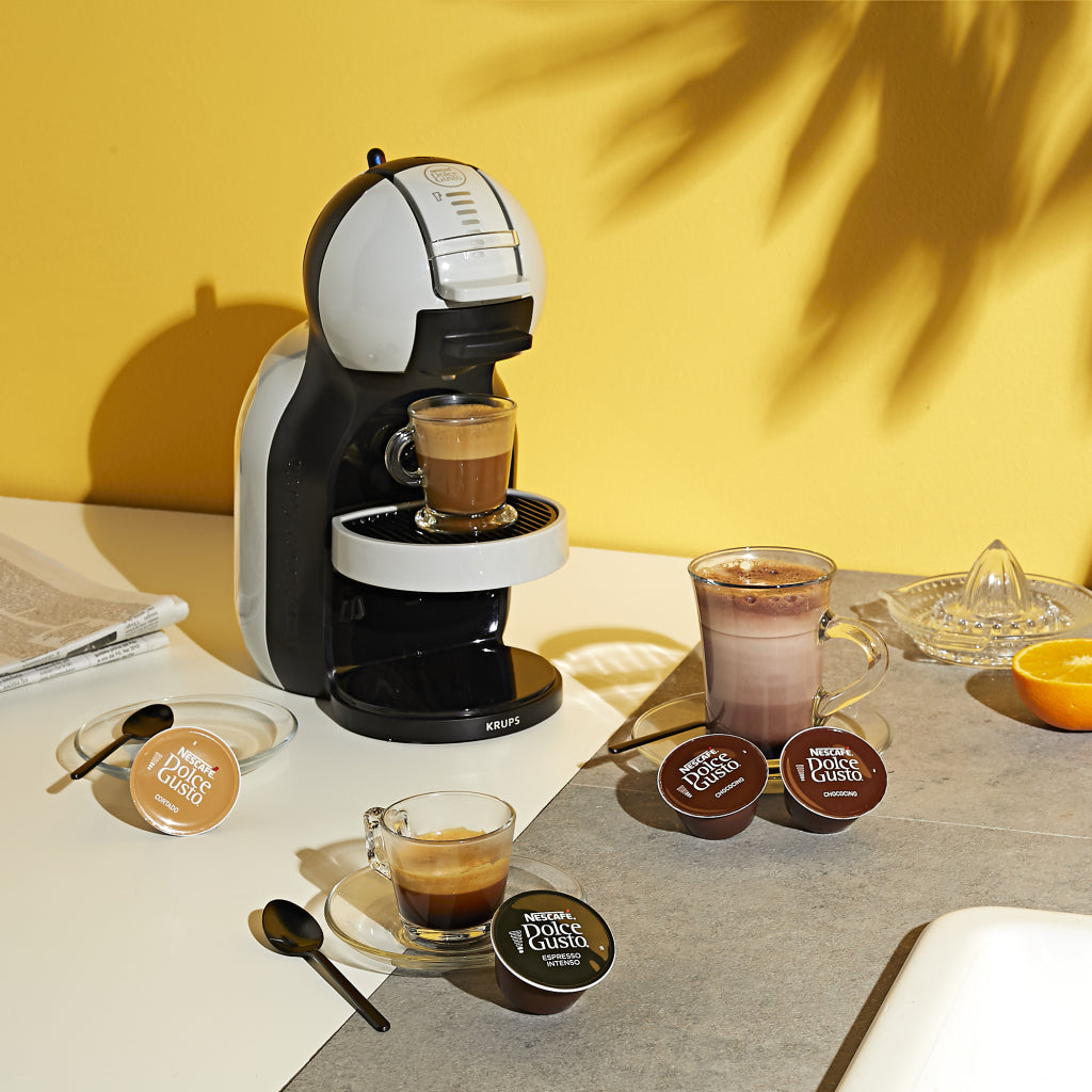 Krups Krups KP123B NESCAF EACUTE; Dolce Gusto Mini Me Coffee Tup Machine noire en acier inoxydable