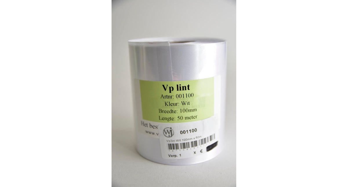 Vp lint wit 100mm x 50m