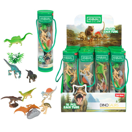Toi-toys animal world speelset -dino- 10dlg in koker