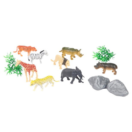 Toi-toys animal world speelset -wilde dieren-12dlg in koker