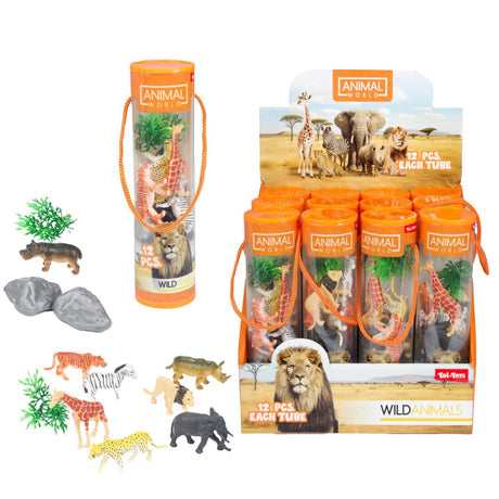 Toi-toys animal world speelset -wilde dieren-12dlg in koker