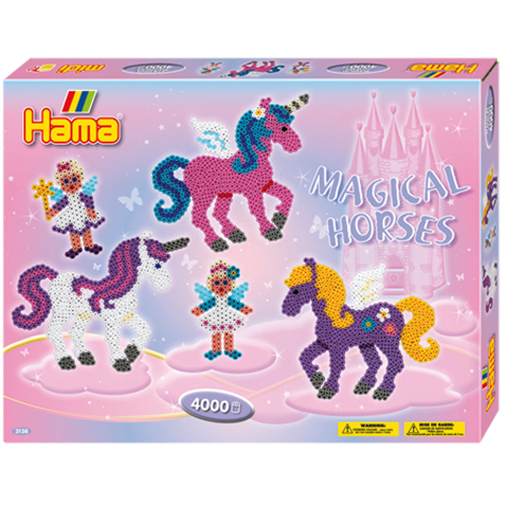 Hama strijkkralenset magical horses, 4000st.