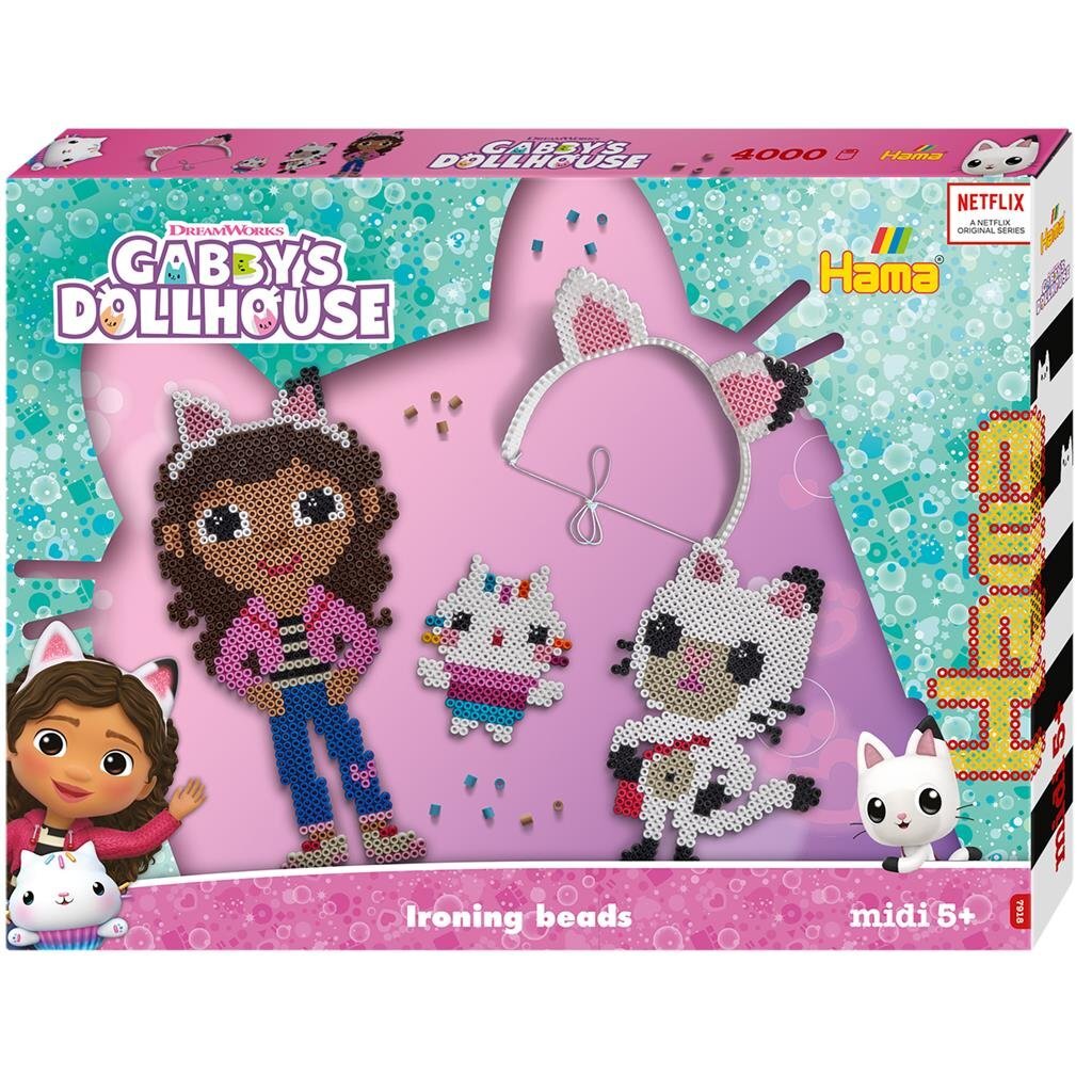 Hama ironing bead set Gift Box - Gabby's Dollhouse, 4000st.