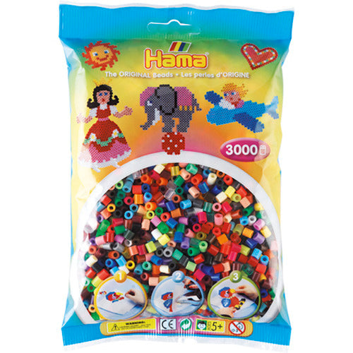 Hama String Bead Mix Total (201-68), 3000ten.