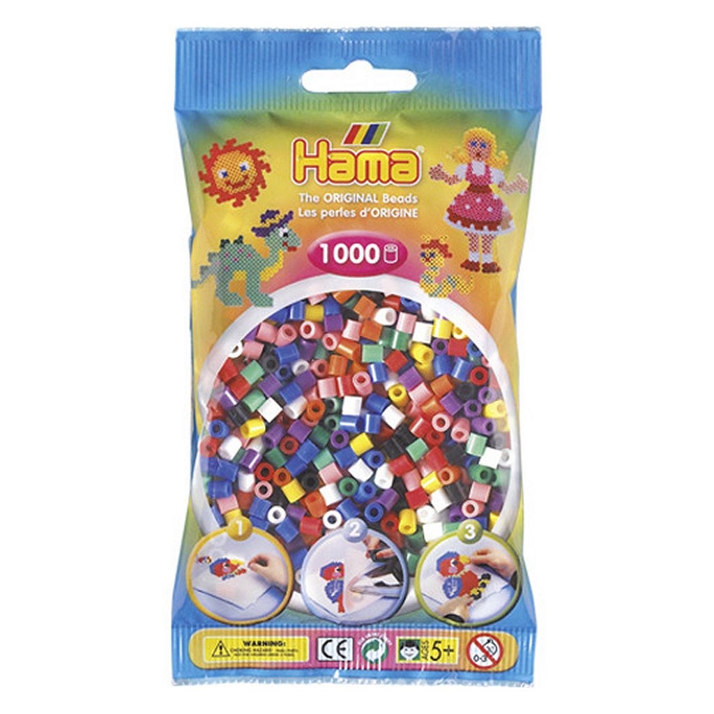 Hama String Beads Beads Colors primarios 1000 piezas