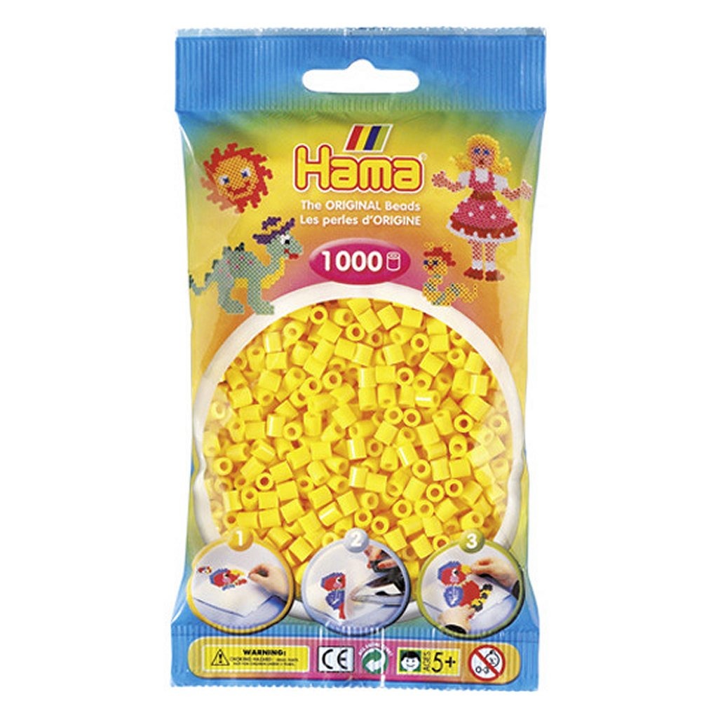 HAMA Iron Perles jaunes 1000 pièces