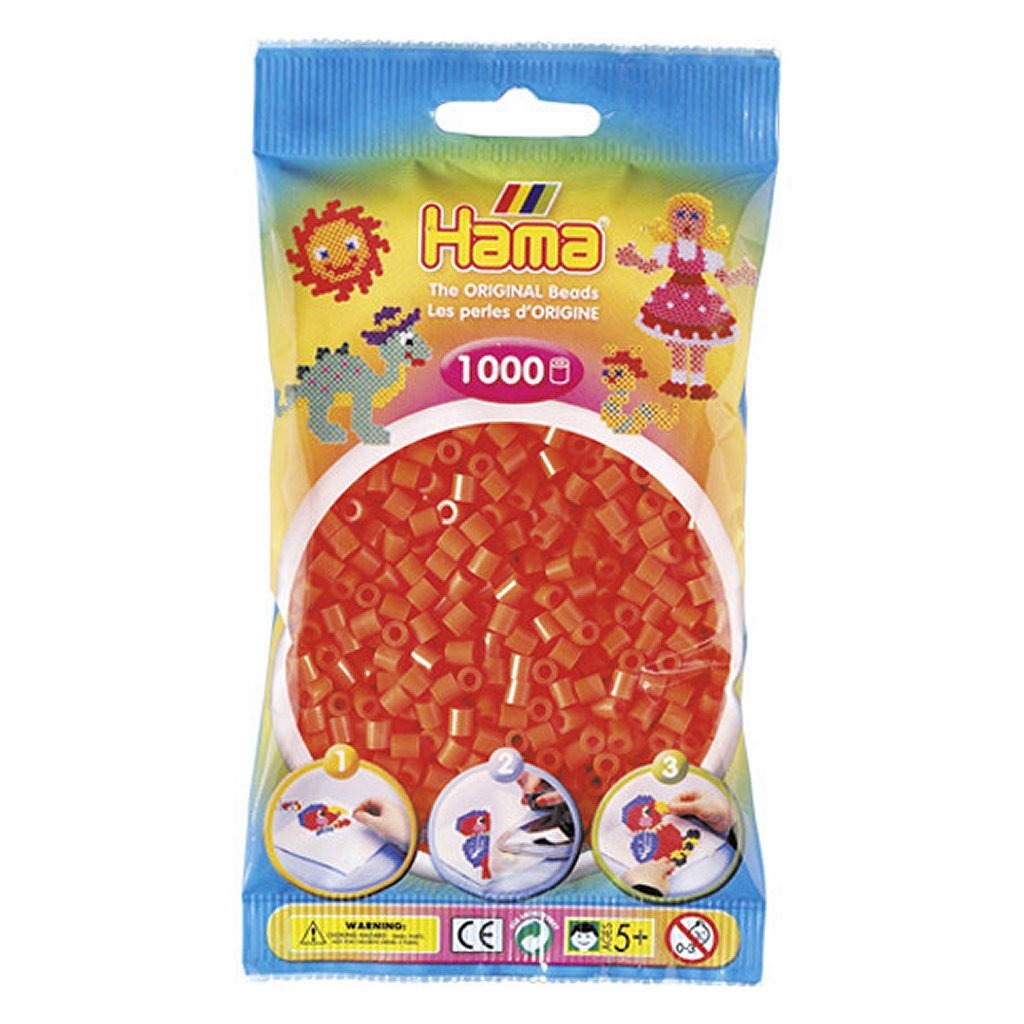 Hama Iron Beads Orange 1000 piezas