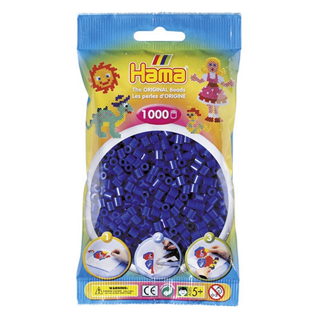 HAMA Iron Perles bleu foncé 1000 pièces