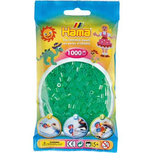 HAMA Iron Perles 1000 pièces vertes transparentes