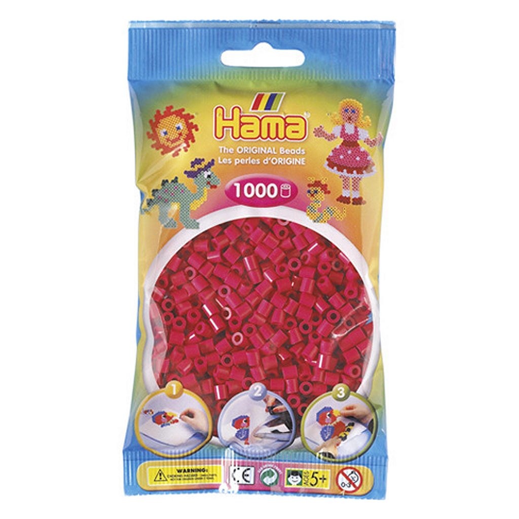 Hama Iron Beads Dark Pink 1000 stykker