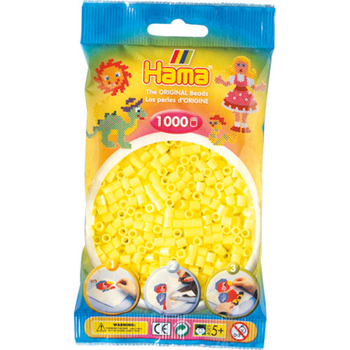 HAMA Iron Perles 1000 pièces pastel jaune