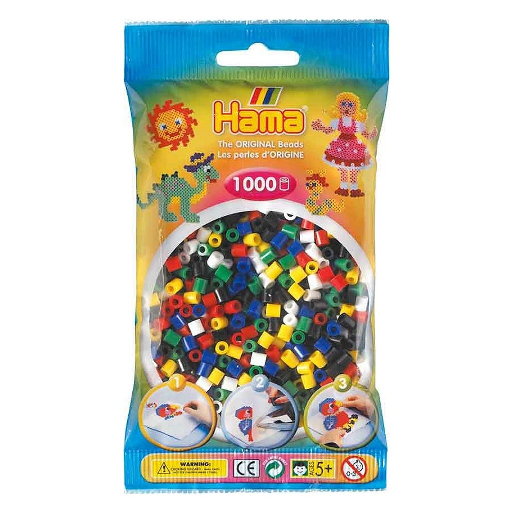 Hama Beads de hierro Colores primarios 1000 piezas