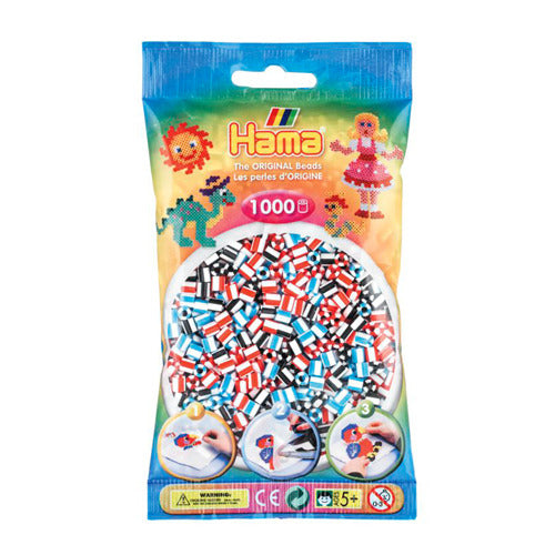 Hama String Bead Mix gestreift (091), 1000st.