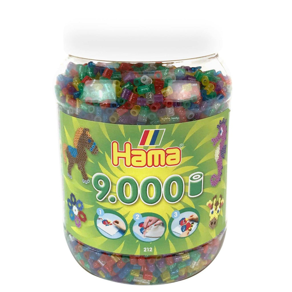 Hama String Perlen String Perlen Glitzer in Topf 9000 Stücke