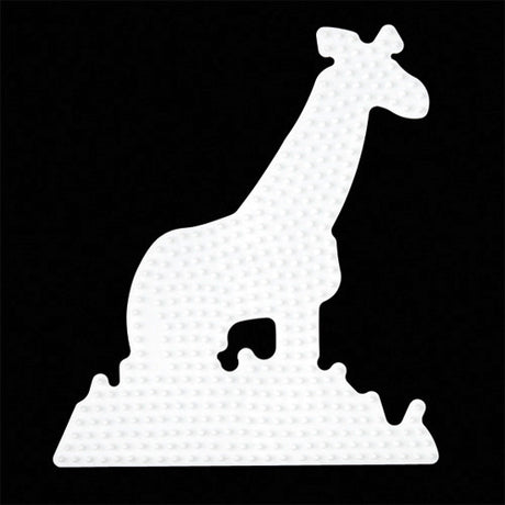 Hama strijkkralen grondplaat giraffe wit
